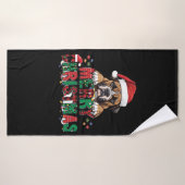 Boxer - Merry Christmas Dog Oversized T-Shirt (Serviette de bain)