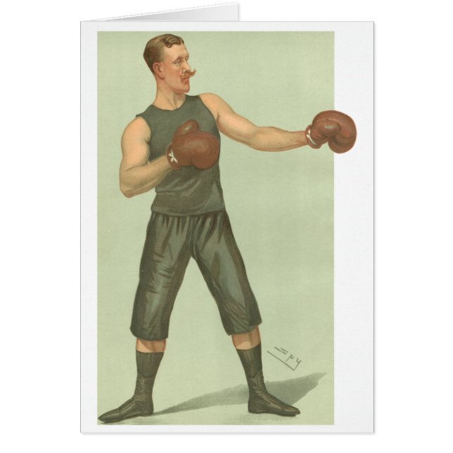  Boxer met Long Green Trunks (Voorkant)