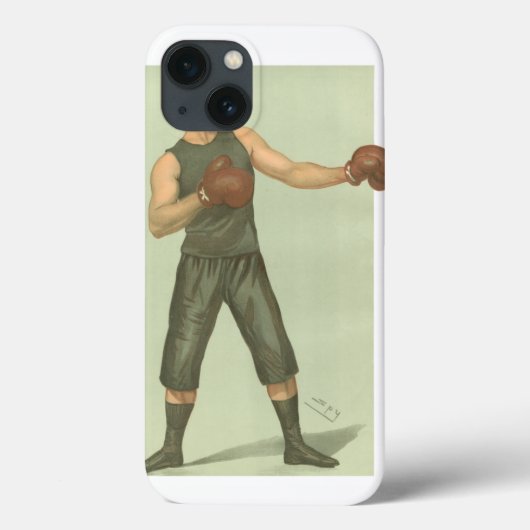  Boxer met Long Green Trunks Case-Mate iPhone Case (Achterkant)