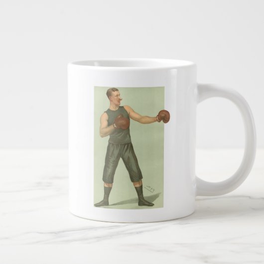 Boxer met Long Green Trunks Extra Grote Beker (Rechts)