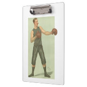  Boxer met Long Green Trunks Klembord (Links)