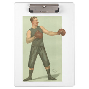 Boxer met Long Green Trunks Klembord