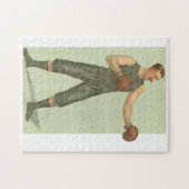  Boxer met Long Green Trunks Legpuzzel (Horizontaal)