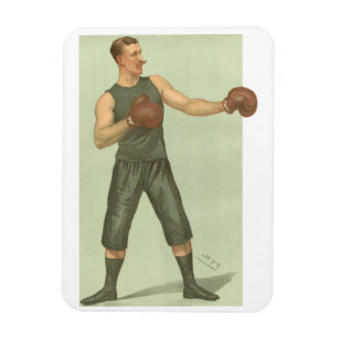  Boxer met Long Green Trunks Magneet