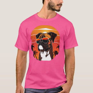 Boxer met zonnebril t-shirt