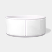 Boxer Minimalist Line Art personalized bowl Voerbakje (Achterkant)