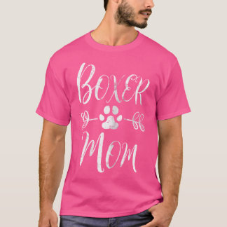 Boxer Moeder Boxer Hond Liefhebber Eigenaar Grappi T-shirt
