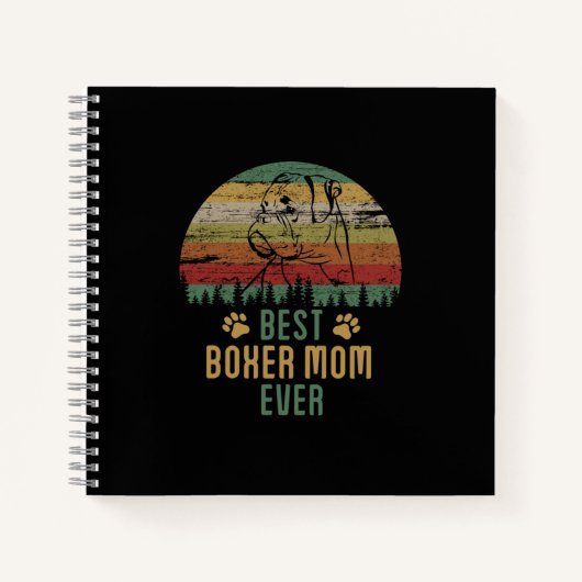 Boxer moeder notitieboek (Voorkant)