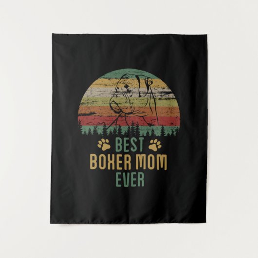 Boxer moeder wandkleed (Voorkant)