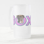 Boxer-Mok Matglas Bierpul (Voorkant links)