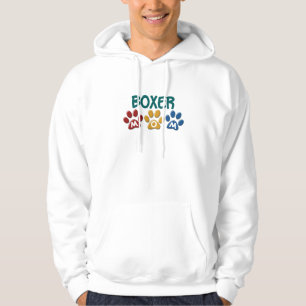 BOXER MOM Paw Print 1 Hoodie