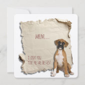 Boxer Mom speciale Kaart (Voorkant)