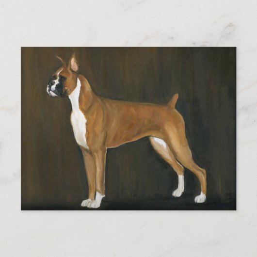 Boxer Original Dog Art Briefkaart (Voorkant)