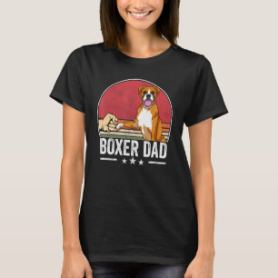 Boxer Pa Dog Boxer Dog Apparel Retro Sunset for an T-shirt