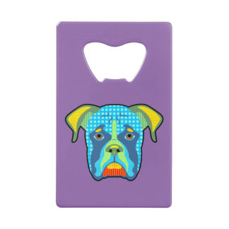 Boxer Pattern Pop Art Kredietkaart Flessenopener
