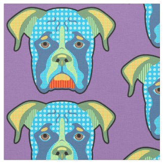 Boxer Pattern Pop Art Stof