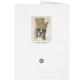 Boxer Peinture - Cute Original Chien Art (Dos)