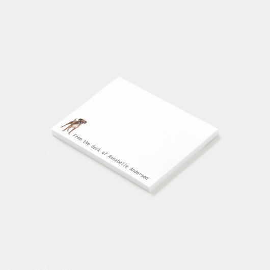 Boxer personaliseren post-it® notes (Schuin)