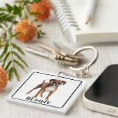 Boxer personaliseren sleutelhanger (Voorkant Rechts)