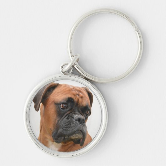 Boxer Portrait Sleutelhanger (Voorkant)