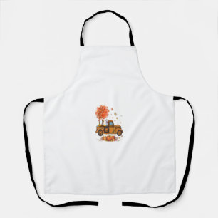 Boxer Pumpkins Truck Autumn Leaf Herfst Thanksgivi Schort