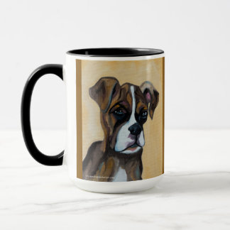 Boxer Pup | Mug à deux tons, 15 oz