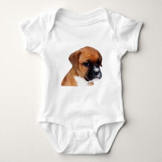 Boxer puppy baby romper (Voorkant)