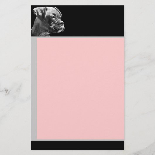 Boxer puppy briefpapier (Voorkant)