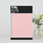 Boxer puppy briefpapier (Staand voorkant)