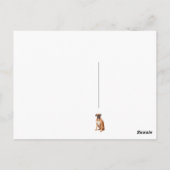 Boxer Puppy Dog Blank Groet Briefkaart (Achterkant)
