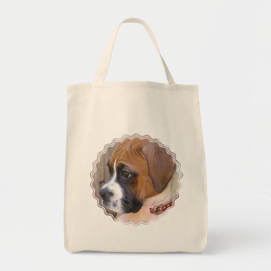 Boxer Puppy Dog Canvas tas (Voorkant)