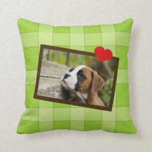 Boxer Puppy Dog Pillow Kussen