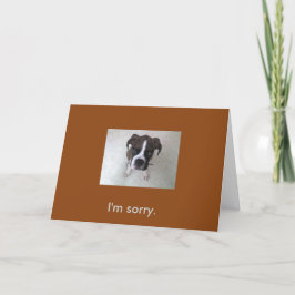 Boxer puppy, sorry kaart. kaart