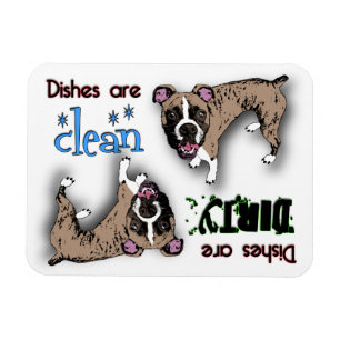 Boxer Rectangle Dishwaser Magnet Magneet