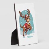 Boxer Reindeer Dash Fotoplaat (Zijkant)