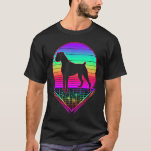 Boxer Retro 80-s Dog T-shirt