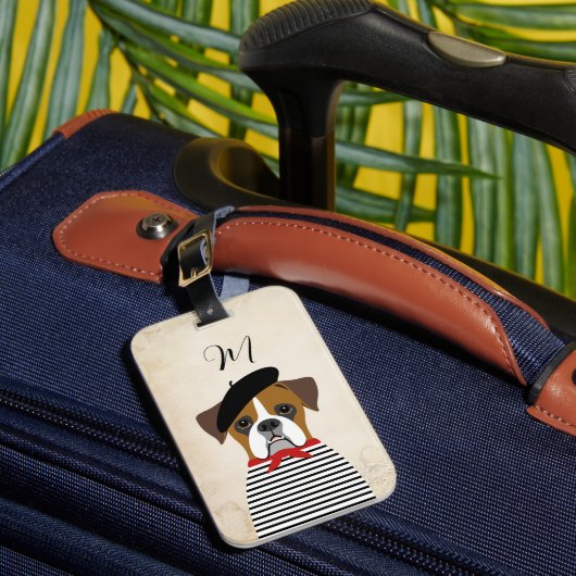 Boxer Retro reisbagage labels (Voorkant Insitu 1)