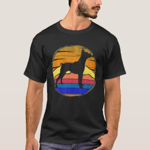 Boxer Retro Sunset Pets Hondenliefhebber Gifts T-shirt
