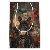 Boxer rijden motorfiets halloween eng medium cadeauzakje (Voorkant)