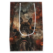 Boxer rijden motorfiets halloween eng medium cadeauzakje (Achterkant)