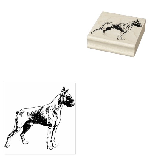 Boxer Rubberstempel (Gestempeld)