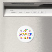 Boxer Rules Fun Magneet (Insitu (Vaatwasser))
