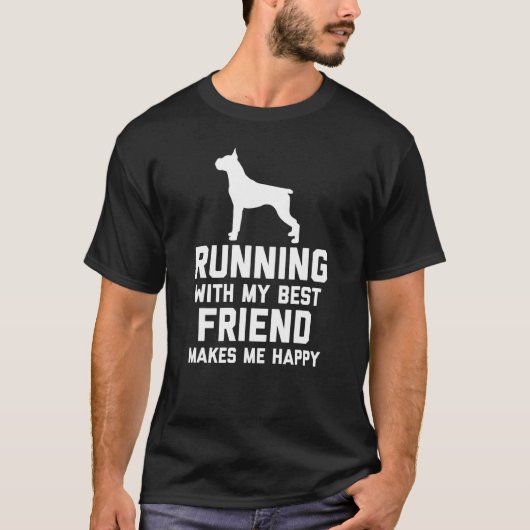Boxer Runners Dog T-shirt (Voorkant)