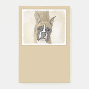 Boxer-schildering - Kute Original Dog Art Post-it® Notes