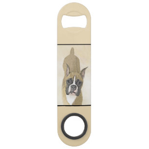 Boxer-schildering - Kute Original Dog Art Speed Flessenopener