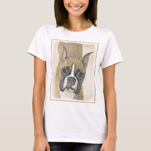 Boxer-schildering - Kute Original Dog Art T-shirt