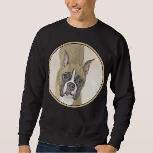 Boxer-schildering - Kute Original Dog Art Trui