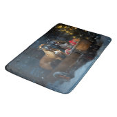 Boxer Sneeuwslee Kerstmisdecor Badmat (Gekanteld)