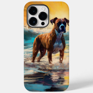 Boxer strand surfen schilderij Case-Mate iPhone 14 pro max hoesje