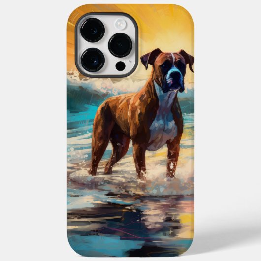 Boxer strand surfen schilderij Case-Mate iPhone case (Achterkant)